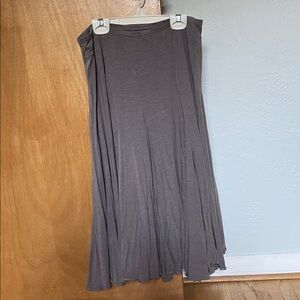 Garnet Hill Charcoal Maxi Skirt